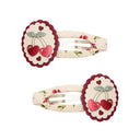 Scallop Cherries Hair Clip Set — MIMI & LULA
