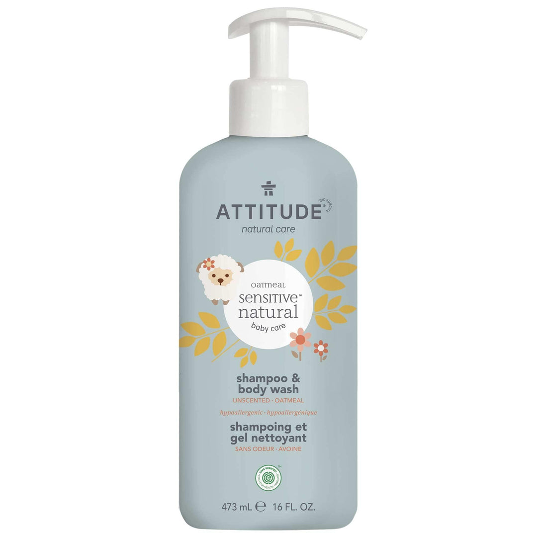 Șampon și Gel de duș sensitive baby ATTITUDE