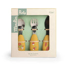 Set tacamuri silicon inox Trois Petits Lapins