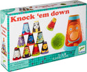 Set de popice amuzante Knock ’em down — Djeco, în ambalaj