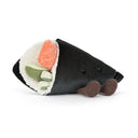 Sushi Temaki Amuseables din pluș, vedere frontală