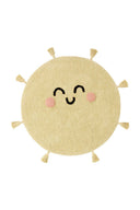 Covor lavabil rotund You’re My Sunshine, vedere de sus