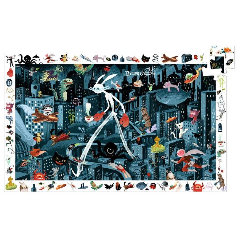 Puzzle de observatie - Orasul de noapte 200 buc