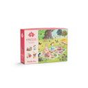 Set de 4 mini-puzzle-uri „Anotimpuri”, La Grande Famille — Moulin Roty