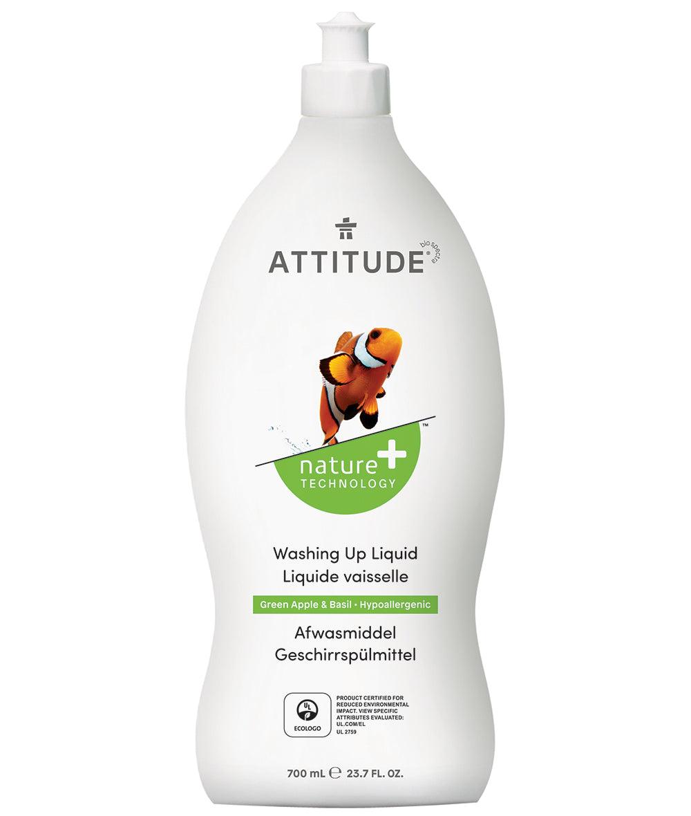 Lichid de spalat vase Măr și Busuioc 700ml, ATTITUDE