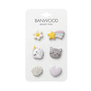 Set de insigne Unicorn Banwood pentru coș