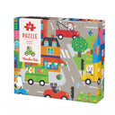 Cutia puzzle-ului de observație În oraș, 48 de piese — Moulin Roty