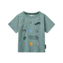 Tricou Brodie verde Play cu imprimeu, vedere frontală