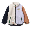 Jachetă din fleece Nolan multicoloră pentru copii, vedere frontală
