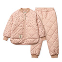 Set termo Zella Cherry Heart roz Liewood, jachetă și pantaloni
