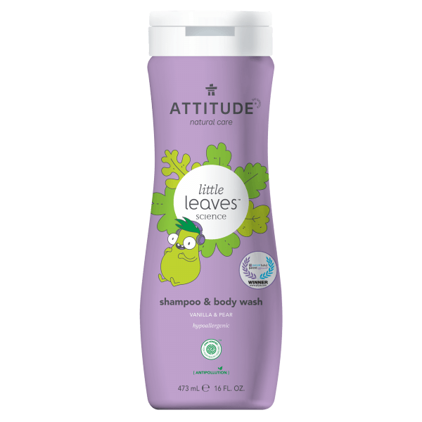 Little leaves 2 in1 Shampoo - vanilla & pear 473 ml, Attitude