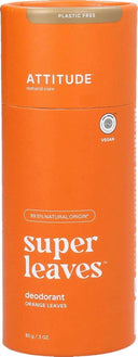 Deodorant Super Leaves, frunze de portocal 85g, ATTITUDE
