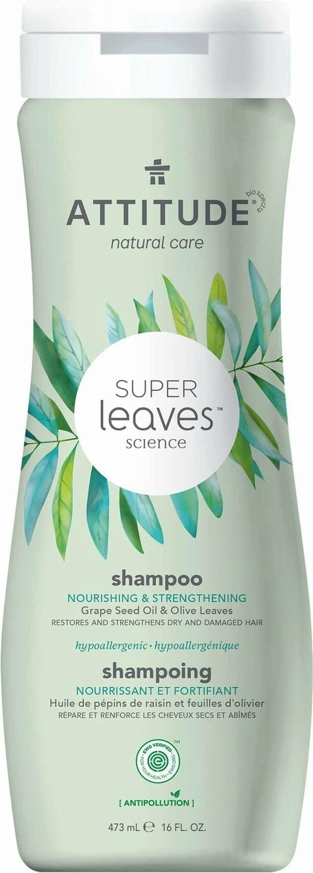 Șampon Super Leaves Hrănire și Întărire 473 ml, ATTITUDE