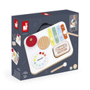 Masa muzicală Baby Confetti Janod în cutia produsului