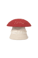 Coșul Big Mushroom cu capac roșu și puncte albe