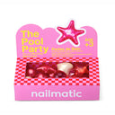 Cutia Love Mania Nailmatic Kids cu 15 perle de baie în forme de stele și inimi