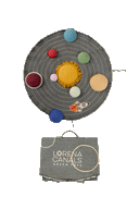 Setul textil Solar System cu planete, rachetă și suprafață pliabilă