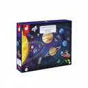 Cutia puzzle-ului Sistemul solar, Janod, văzută din față