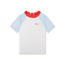 Tricou UV Seas The Day alb și bleu, vedere frontală
