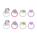 Set de 8 elastice de păr Unicornland pe fundal alb
