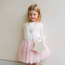 Fustița tutu Princess Starry purtată cu geantă argintie în formă de stea