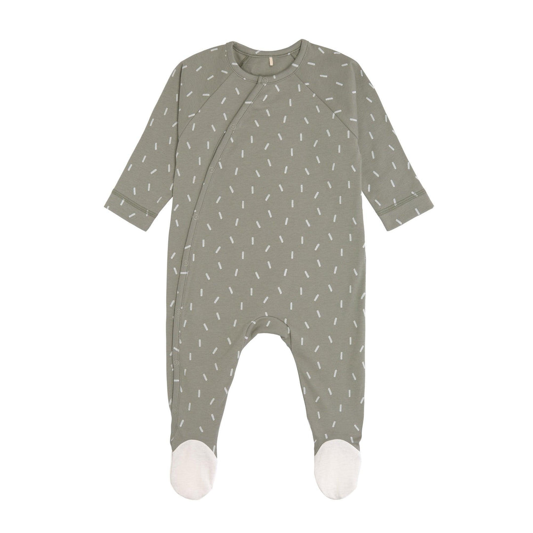 Pijama GOTS Speckles olive (marimea 56) - Carousel