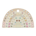 Set cercei adezivi pentru copii ,,Perle și pietre roz"