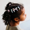 Set agrafe de par mini cu unicorn si stelute