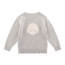 Pulover din lână merino Denn Mielușel, Soft Grey Melange – imagine oficială 1