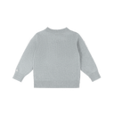 Pulover din lână merino Denn Urs polar, Cloud Blue Melange – vedere din spate