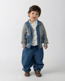 Pantaloni Dinotje, Vintage Blue – imagine oficială 2