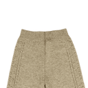 Pantaloni Penelopa, Sesame Melange – detaliu talie și torsade