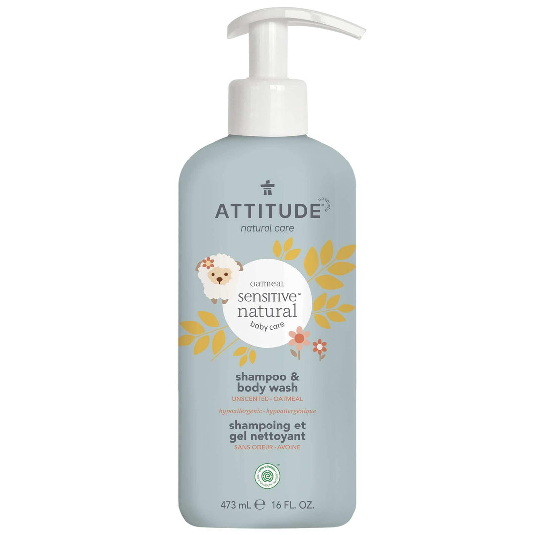 Șampon și Gel de duș sensitive baby ATTITUDE - Carousel