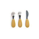Set tacamuri silicon inox Trois Petits Lapins