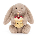 ,,Iepurasul Bashful'' cu tort aniversar