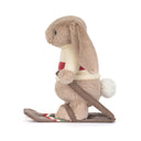 Iepurasul Bashful cu costum ski