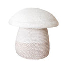 Coș Baby Mushroom crem și bej, cu capac rotunjit în formă de ciupercă