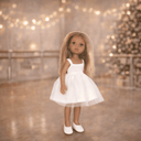 Adele cu rochie alba din tulle