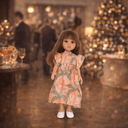 Carol in rochita lunga de culoare piersic