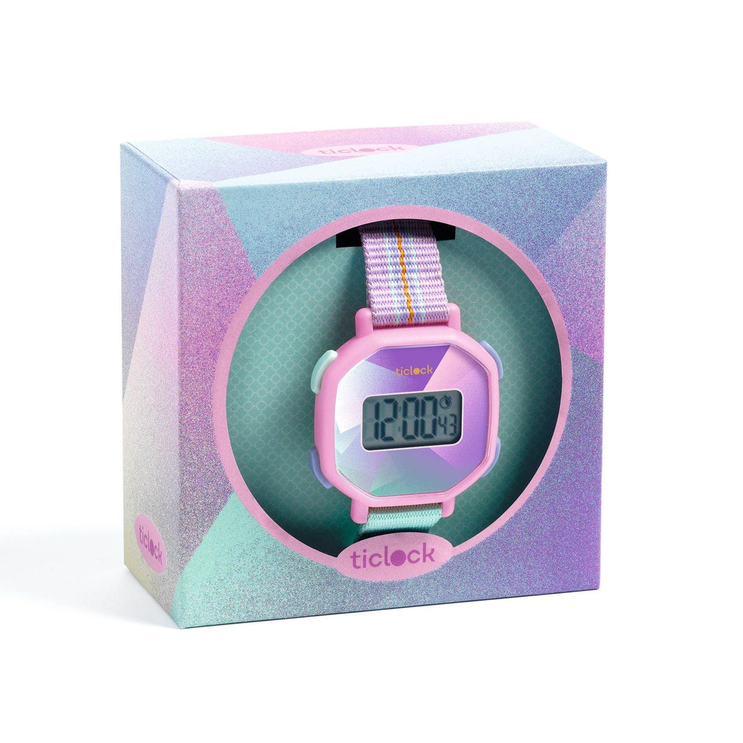 Ceas Digital - Prisma violetă - Carousel