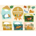 Set creativ invitatii ,,Animale din jungla''