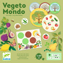 Ambalajul ilustrat al jocului Vegeto Mondo de la Djeco