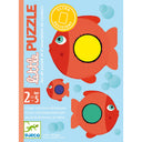 Ambalajul ilustrat al jocului Little Puzzle de la Djeco