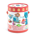 Cutia cilindrică a setului Kitten’s Breakfast Djeco