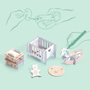 Set creativ casuta de colorat