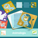 Ambalajul ilustrat al jocului Animologix de la Djeco