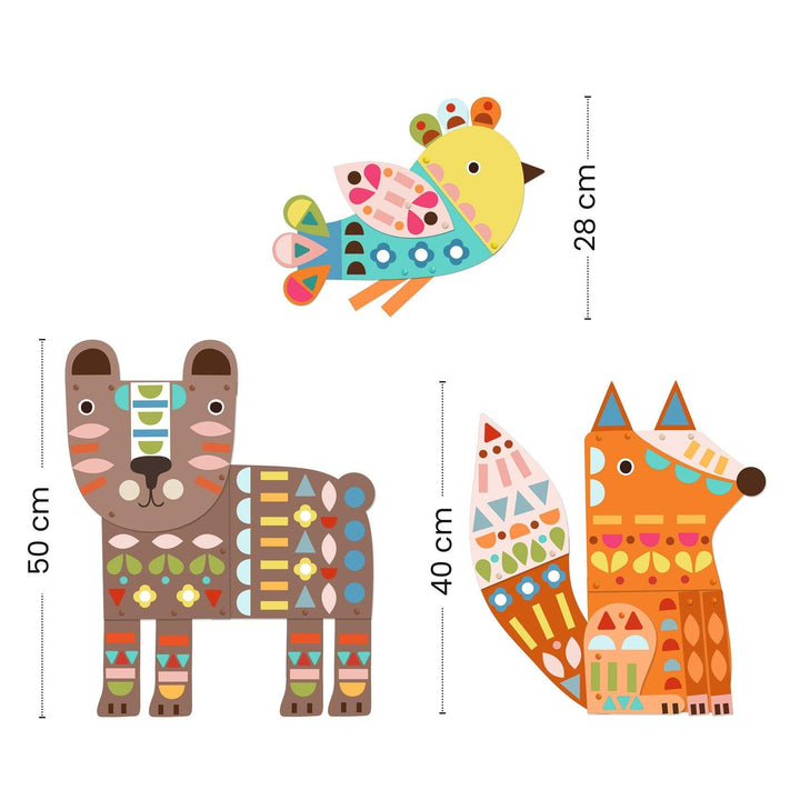 Creatie cu hirtie - 3 animale gigantice - Carousel