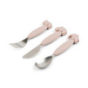 Set tacamuri pentru copii cu maner de silicon