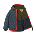 Geaca reversibila, maro olive