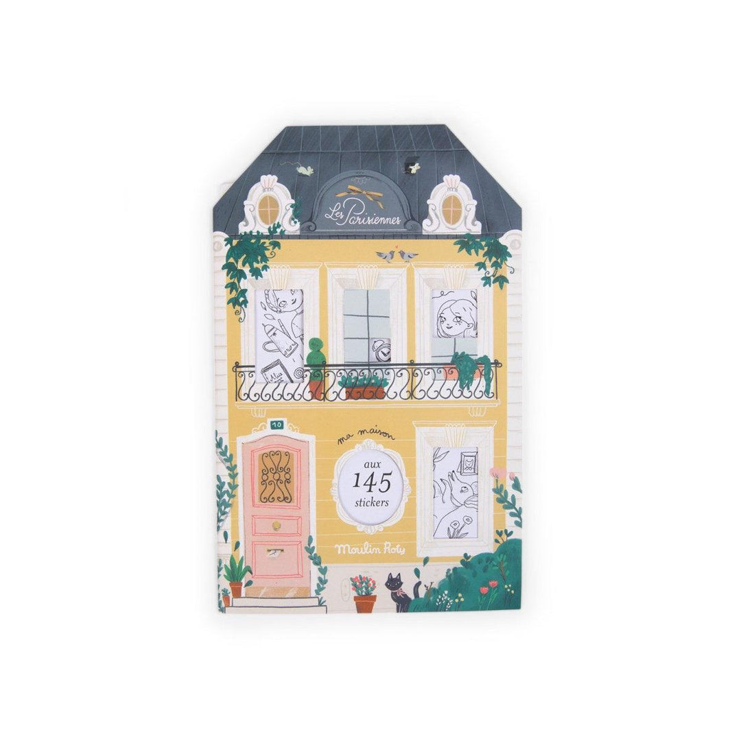 Carte de colorat + 145 stickers "Les Parisiennes" - Carousel